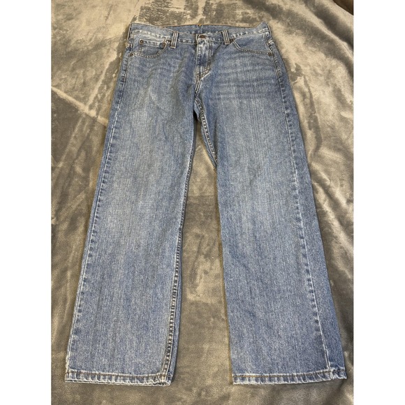 Levis 569 Jeans Mens 30x30 Blue Denim Straight 100% Cotton Mexico 00569-0601 - Picture 1 of 13